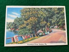 Greetings from Saxton Pennsylvania Vintage Postcard picture