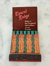 Vintage Laurel Lodge San Francisco Full Unstruck Feature Matchbook picture