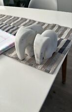 Set Of 2 Modern Art Marble Elephant, Elephant For Gift, Corporate Gift, picture