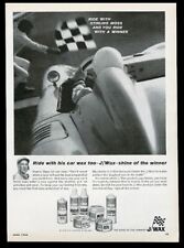 1966 Porsche 718 RSK race car Stirling Moss photo J Wax vintage print ad picture