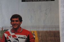 Ayrton Senna Autographed Real Hand Signed Pin-up Poster  F1 F-1  picture