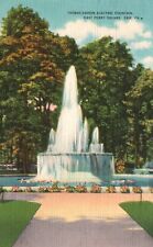 Postcard PA Erie Thomas Edison Electric Fountain Posted 1952 Vintage PC H3933 picture
