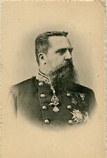 Italy High Ranking Officer old sepia postcard picture