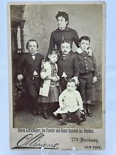 Magri Bros. Baron Little Finger & Family w/ Brother Italian Circus Midgets 1880s picture