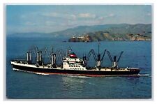 USS President harrison president lines Cargoliner Unposted vintage san fran picture