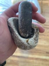 California Yokut Mortar Bowl Pestle Native American Indian Grinding Artifact picture