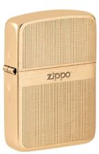 Zippo Lighter: 1941 Replica, Engraved Design - Brushed Brass 81488 picture