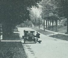 East Hill Springville NY Automobile Car Men Changing Tire Vintage Postcard c1940 picture