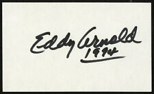 Eddy Arnold d2008 signed autograph auto 3x5 index card Country Music Singer R007 picture