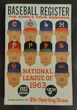 1963 edition BASEBALL REGISTER the sporting news Americana picture