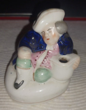 Antique Staffordshire Toby Quill Holder 1800s 19th century Figurine picture