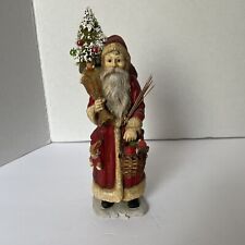 Bethany Lowe Bruce Elsass HTF Santa Claus W/Toy Bag Paper Mache Figure Phillipin picture