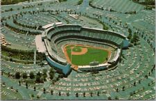 c1960s DODGER STADIUM Los Angeles California Postcard Aerial View Chavez Ravine picture