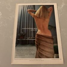 1969 Emba Furs Mink Fur Print Ad Naked Back Sexy Woman Lady Blonde Vintage picture