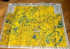 1948 RECREATION GUIDE TO SPOONER AREA Wisconsin / INDIAN HEAD COUNTRY Brochure picture