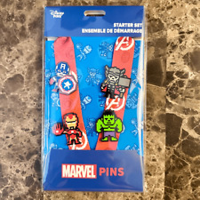 2024 Marvel's Avengers Pin Trading Starter Set 4 Pins Lanyard Disney NEW NOC picture