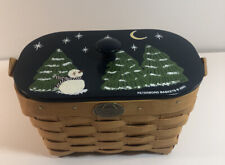 Peterboro Winter Wonderland Basket 2003 Limited Edition With Plastic Liner & Lid picture