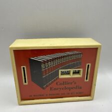 Vintage 1960s Colliers Encyclopedia Advertising Promotional Calendar Coin Bank  picture