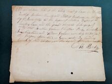 1825 antique HANDWRITTEN DOCUMENT jackson co in LIBERTY MEETING HOUSE copeland picture