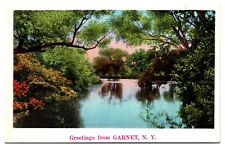 1937 Greetings from Garnet, Scenic Landscape, NY Postcard picture