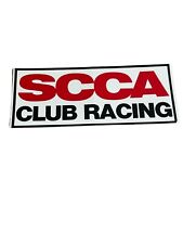 SCCA Club Racing Decal Sports Car Club of America Auto Racing Vintage One Decal picture