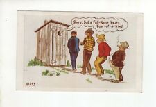 Vintage Comic Post Card - Sorry But a Full-House beats Four-of-a-Kind picture
