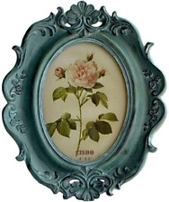 CISOO Vintage 4X6 Oval Picture Frame Antique Photo Frame Table Top Display and W picture