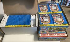 1991 Topps Desert Storm Series 1 RARE BROWN Shield Version (2) Wax Box (7) Sets+ picture