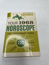 Dell Purse Book Aquarius Horoscope 1968 Vintage picture