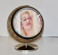 Mid Century mod desk accessory cork sphere holder photo vintage picture