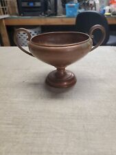 Vintage Antique Copper Patina Cup Chalice Footed 3.5