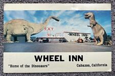 WHEEL INN Vintage Postcard CABAZON Ca DINOSAURS from PEE WEE'S BIG ADVENTURE picture