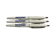 Set of 3 PROTONIX Pharmaceutical Drug Rep BIC Click Style Pens White with Blue picture