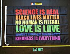 Equality Flag  Biden Harris LGBTQ Gay Science Is Real R Sign 3x5' picture