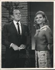 1966 Press Photo Pia Lindstrom actress with Art Linkletter on House Party show picture