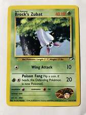 Brock's Zubat  Near mint condition ENGLISH  74 /132 Gym Heroes picture