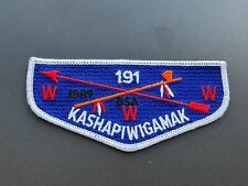 OA, Kashapiwigamak (191) 1987 Historic Flap (HS-1), Merged 1973 picture