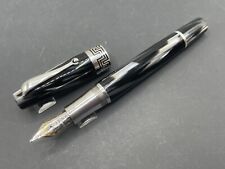 Montegrappa Extra 1930 Collection Celluloid Charcoal Ag925 Sterling 18k B $1295 picture