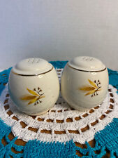 Vintage Homer Laughlin Golden Wheat Salt and Pepper Shakers picture
