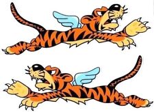 Flying Winged Tiger Stickers | Pair |4.25