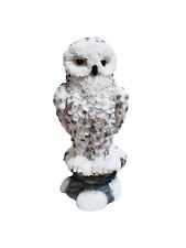 Mystical White Snow Owl Bird Statue 6
