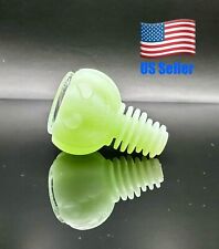 Glow In Dark Universal 14mm 18mm Hybrid Silicone Glass Bowl -Blacklight Reactive picture