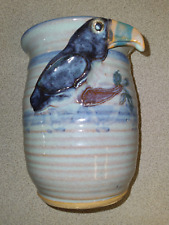 Toucan Art Pottery Planter / Vase 6