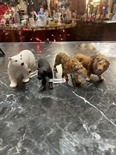 Schleich Wild Animals Polar Bear, Tiger, Lion And Panther Hard plastic  picture