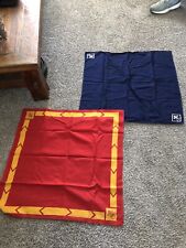 Vintage Boy Scouts Of America Red & Yellow Blue & White Neckerchiefs Very Nice picture