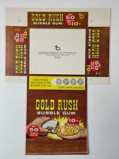 1970's TOPPS GOLD RUSH bubble gum uncut proof display box picture
