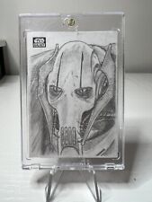 2022 Topps Star Wars Galaxy Chrome Sketch Card Art by VERONICA SMITH 1/1 picture