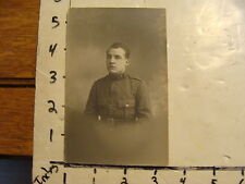 vintage real Photo postcard  military: in uniform, L. Gaude Lyon picture