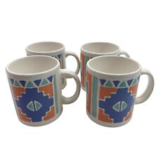 Vintage Waechtersbach Spain Southwest Navajo Themed Coffee Cup Mugs Mug Set Of 4 picture