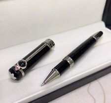 Luxury Great Writers Doyle Series Black+Silver Clip 0.7mm Rollerball Pen NO BOX picture